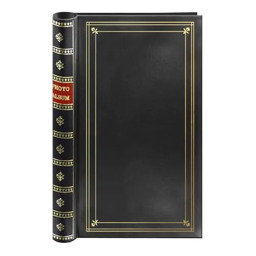 Spiralbindung Fotoalbum 300 bidirektional Memo Taschen Halt 4 x 6 Fotos, Bay Blue schwarz