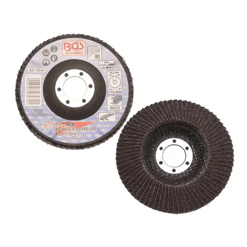 Fächer-Schleif-Scheibe, Körnung 40, Ø 115 mm