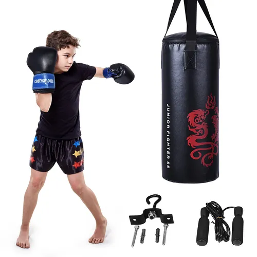 10KG Boxsack Set mit Boxhandschuhen - Punching Bag - Boxsäcke, 10KG Set mit Boxhandschuhen, ideal für effektives Training und perfekte für Anfänger und Fortgeschrittene.