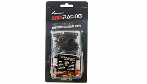 Amewi Standard-Servo AMXRacing AMHV2290SG PRO - Hochleistungs-Analog-Servo mit Stahlgetriebe, 65kg Stellkraft bei 8,4V, ideal für Basher und Scale-Modelle – robust und langlebig.