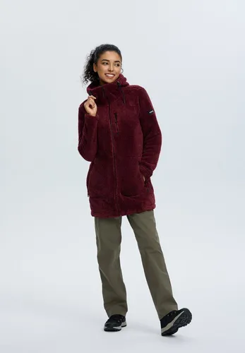 ICEPEAK CHELLES Midlayer - Damen Funktionsjacke in Weinrot - Funktionsjacke für Damen, ideal für Outdoor-Aktivitäten, mit atmungsaktivem Material und stylischem Design.