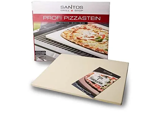 SANTOS XXL Pizzastein eckig 45x35cm