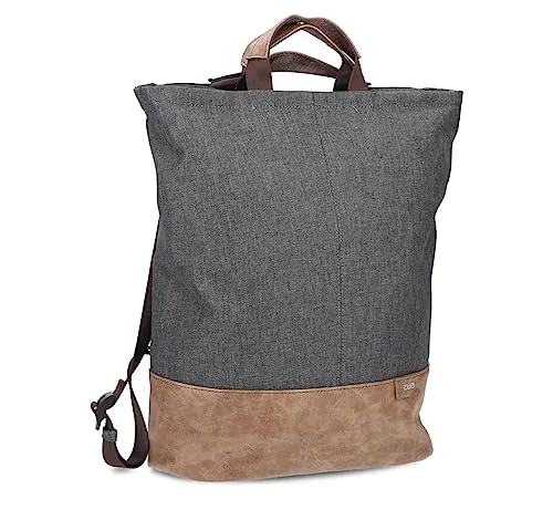 Zwei OLLI Rucksack OR140 graphit - Stylischer Rucksack aus leichtem, wasserabweisendem Material mit sicherer Magnetverschlussklappe. Ideal für Laptop, Tablet und Handy, mit bequemer Rückenpolsterung und praktischen Innenfächern.