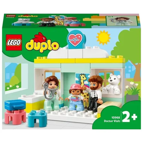 LEGO Duplo 10968 Arztbesuch - LEGO Duplo Set für Kinder ab 2 Jahren, fördert kreatives Spielen mit Arztbesuch-Thema und einer einzigartigen Giraffenmesslatte.