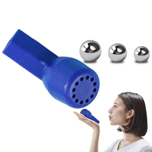 Atemtrainer Lungentrainer Natürlich Schleim Entfernen: HOMURY Atemgerät Original, Atemtrainer mit dem Atmen Gerät, Lungenreinigung für Verbessert die Lungenkapazität (Insgesamt 3 vibrierende Kugeln)