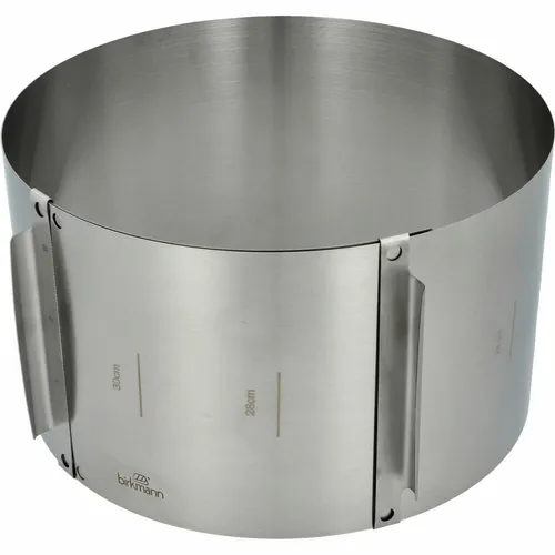 Birkmann Bakers Best Tortenring Kuchenring Backrahmen mit Skalierung H 15 cm