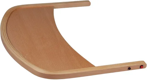 BabyGo Hochstuhltablett Wooden table - Hochwertiges Holztablett in Beige, passend für babyGO Hochstühle der Serien Family XL, Family und Step