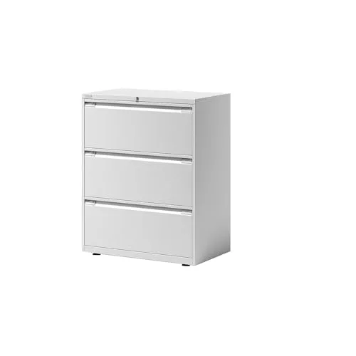 Bisley Hängeregistraturschrank Essentials - Büroschränke mit 3 Schubladen, platzsparend und ideal für die ordentliche Aufbewahrung von Dokumenten im Büro.