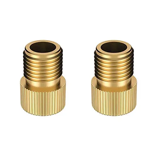 2Pcs Messing Presta zu Schrader Bike Valve Adapter Adapter Konverter