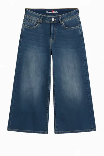 Buena Vista Culotte-Jeans Italy Palazzo in Blau, Größe L - Damen-Jeanshosen mit weitem Schnitt für optimalen Komfort und einen lässigen Look, perfekt für jede Gelegenheit.