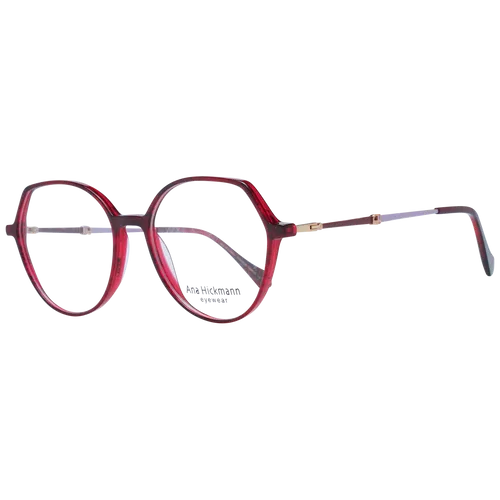 ANA HICKMANN Brillengestell AH6469T 54E02 - Damen Brillengestell in Rot, aus hochwertigem Azetat mit rundem Stil. Ideal für modische Akzente und optimalen Tragekomfort.