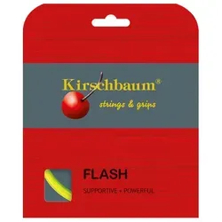 Kirschbaum Tennissaite Flash (Haltbarkeit+Power) gelb 12m Set