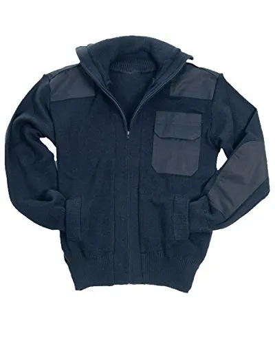 Mil-Tec Jacke 10820003 - Atmungsaktive, warme Jacke in Dunkelblau, hoher Tragekomfort und praktische Schubtaschen