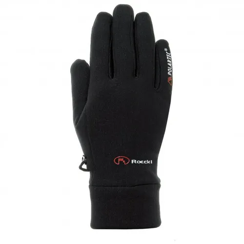 Roeckl Sports Kasa black (0999) 6,5 - Outdoor Handschuhe für Unisex und Herren, bieten außergewöhnliche Passform und hohen Tragekomfort dank Polartec Power Stretch Material, ideal für kalte Temperaturen und intensive Aktivitäten.