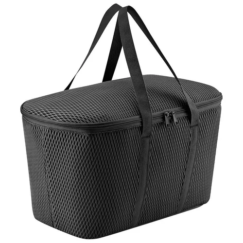 reisenthel® Kühltasche coolerbag - Kunstfaser in mesh black - Kühltasche für Picknicks und Ausflüge, mit isolierender Wirkung und stilvollem Design in mesh black.