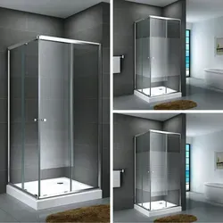 Dein Bau Projekt Duschkabine Quadrat 90 x 204 x 90 cm mit Schiebetüren