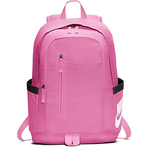 Nike All Access Soleday BA6103-610 Backpack, Pink - Stylischer Tagesrucksack aus strapazierfähigem Polyester, ideal für Schule und Freizeit mit viel Stauraum.