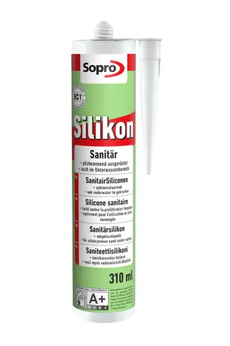 Produktbild Sopro Sanitär Silicon 310 ml Fliesen Bad Abdichtung Fugen alle Farben Silikon