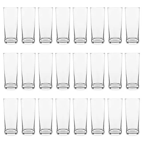 Argon Tableware, traditionelle „Highball“ Longdrink-Gläser, 360 ml, Party-Set mit 24 Stück