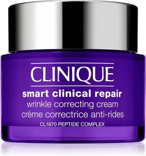 CLINIQUE Smart Clinical Repair Wrinkle Correcting Cream 75 ml - Tagescreme mit innovativem CL1870 Peptide Complex, der die Kollagenproduktion fördert und feine Linien sowie Falten sichtbar reduziert.
