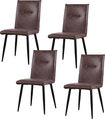 Stuhl Salinas Vintage 4er Set in braun von HTI-Line
