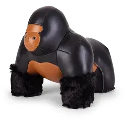 Zuny Classic Buchstütze Gorilla Milo, Schwarz & Hellbraun in schwarz von Züny