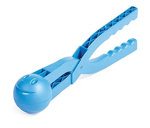 KADAX Schneeballformer, Schneeballzange aus robustem Kunststoff, Schneeball Spielzeug für unvergessliche Wintertage, Schneeball Maker, Schneeballmacher (Blau)