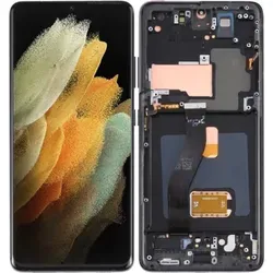 LCD-Display + Touchscreen Samsung Galaxy S21 Ultra 5G SM-G998B OLED Schwarzer Rahmen