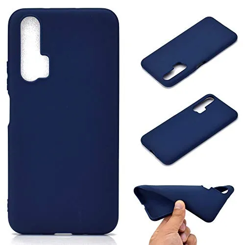 CoverKingz Cover kompatibel mit Honor 20 Pro - Silikon Handyschutzhülle Smartphonehülle - TPU Phone Case Matt Blau