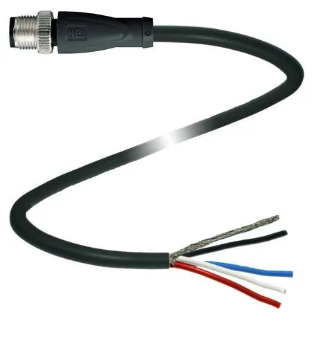 Pepperl+Fuchs 310003 Sensor-Aktor-Steckverbinder 3 m - Steckdosen für Buskabel, UL-zugelassen und schleppkettentauglich, ideal für Outdoor-Anwendungen mit 5-poligem M12 Stecker.
