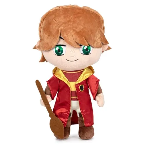 Harry Potter Quidditch Champions Ron Weasley Plüschtier 29cm - Kuscheltiere - Weiches Ron Weasley Plüschtier aus Harry Potter, perfekt zum Kuscheln und Sammeln für Fans jeden Alters.