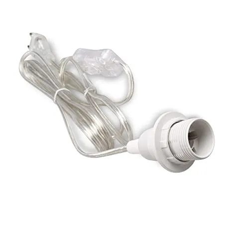 Mextronic E14 Lampenfassung mit Schalter Netzkabel 3,5m 350SW transparent