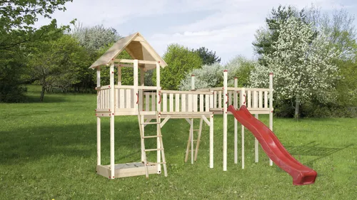 Weka Spielelandschaft 816 - Abenteuerspielplatz für Kinder - Spielplätze: Verwandeln Sie Ihren Garten in einen spannenden Abenteuerspielplatz mit Rutsche, Spielturm und Sandkasten - Qualität made in Germany für jahrelangen Spielspaß!