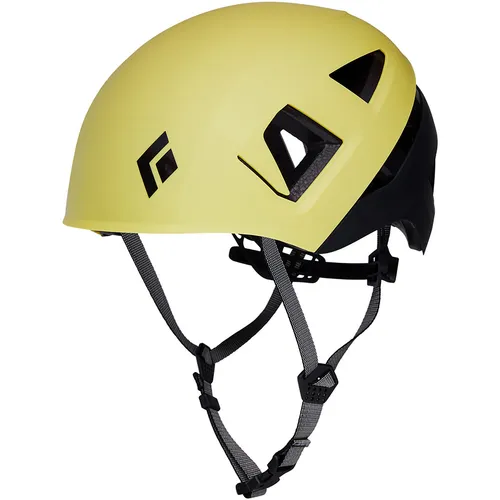 Capitan - Kletterhelm lemon grass-black S/M - Kletterhelm für Unisex, extrem robust mit seitlichem und hinterem Schutz, optimierte Passform und integrierte Stirnlampenclips für nächtliche Abenteuer.