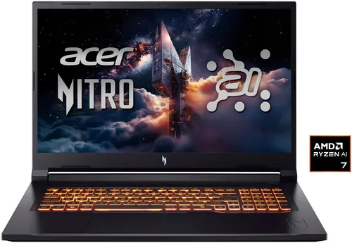 Acer Nitro V ANV17-41 RTX 5050/5060/5070 Gaming-Notebook (43,94 cm/17,3 Zoll, AMD Ryzen 7 260, GeForce RTX 5060, 512 GB SSD)