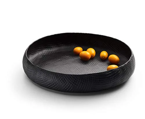 OUTBACK Schale - Flach - Ø 31 cm - Platten & Tabletts mit außergewöhnlich naturverbundenem Look, elegantes Design für stilvolle Präsentationen und Dekoration.