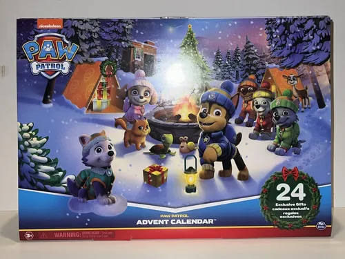 PAW Patrol Adventskalender - 24 Überraschungen für Weihnachten - Adventskalender für Unisex Kinder mit 24 spannenden Spielzeugüberraschungen, perfekt für die Vorweihnachtszeit und kleine PAW Patrol Fans.