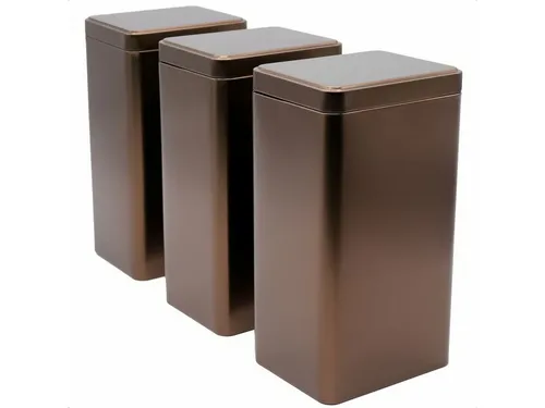 DOSENRITTER Vorratsdose EBO, (3er-Set), Aromadicht, Stapelbar aus Metall