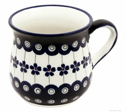 Bunzlauer Keramik Kaffee- und Teebecher 0,25L - Exklusives Dekor 166a - Kaffeetassen & Becher, handgefertigt mit einzigartiger Schwämmeltechnik, spülmaschinenfest und hitzebeständig – ideal für Allergiker und stilbewusste Genießer.