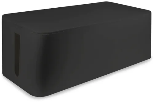 LogiLink KAB0062 Kabel Organizer - Schwarzes Kunststoffgehäuse für übersichtliche Kabelorganisation und Platzersparnis