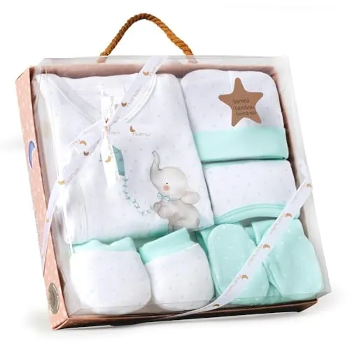 Baby Geschenkset 5 Stücke Für Neugeboren 0-6 Monate - Modell: 