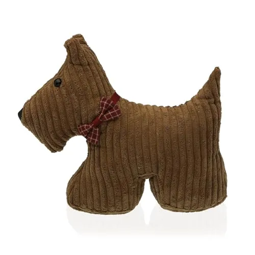 VERSA Hunde-Türhalter, dekorativer Türstopper, Maße (H x L x B) 28 x 32 x 12 cm, braun