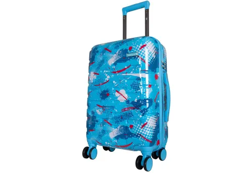 Trendyshop365 Hartschale Handgepäck klein Pescara 55cm - Kleiner Hartschalen-Koffer mit 4 drehbaren Rollen, ideal für kurze Reisen. Mit integriertem Zahlenschloss und praktischen Fächern für optimale Organisation.