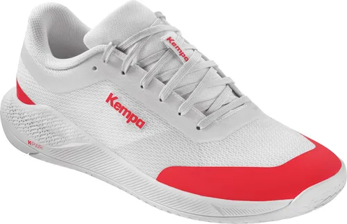 Kourtfly TWO Schuhe in Weiß/Rot – Größe 39.5 (UK 6 1/2) - Innovative Sportschuhe mit Michelin-Sohle für optimale Kontrolle und Stabilität. Ergonomisches Design unterstützt natürliche Bewegungen und sorgt für besten Halt bei dynamischen Aktivitäten.