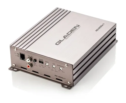 Gladen RC 600C1 Verstärker - Car-HiFi-Endstufen mit 1-Kanal Digitalverstärker, 360 WRMS an 4 Ohm für kraftvollen Bass und beeindruckenden Sound, ideal für Auto-Liebhaber.