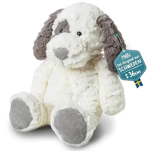 Mollis Kuscheltier - Kuschelhund 36 cm - Weiches Plüschtier für Kinder - Stofftiere & Teddybären - Flauschiges, umarmbares Hündchen für endlose Kuschelstunden, langlebig und pflegeleicht, ideal als Geschenk für besondere Anlässe.