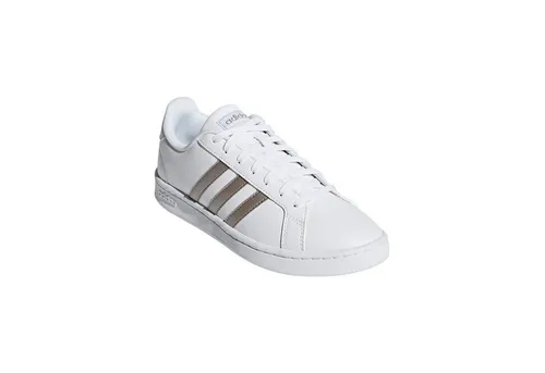 adidas Grand Court Damen Sneaker - Sneaker im klassischen 70s-Style, aus weichem Leder mit bequemer Cloudfoam Einlegesohle für besten Tragekomfort. Ideal für den Alltag und modisch vielseitig kombinierbar.