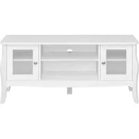ebuy24 TV-Bank Baroque - Eleganter TV Tisch mit 2 Türen - TV-Halterung in stilvollem Barockdesign mit 2 Türen und 1 Ablage, ideal zur Aufbewahrung und Dekoration, bringt Komfort und Eleganz in Ihr Zuhause.