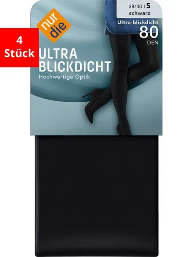 Nur Die Feinstrumpfhose Ultra Blickdicht - 4er Set - Entdecken Sie die Nur Die Ultra-Blickdicht Strumpfhose im praktischen 4-Pack. Die 80 DEN Strumpfhose bietet höchsten Tragekomfort und eine perfekte Passform dank breitem Bund. Ideal für jeden Anlass und modisch kombinierbar.