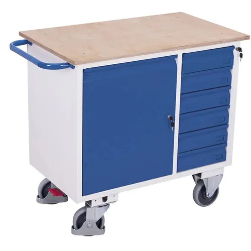 Robuster Werkstattwagen mit 6 Schubladen